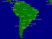 Amerika-Süd Städte + Grenzen 1600x1200